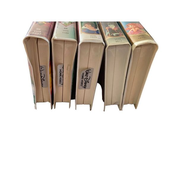 Lot Of 5 Disney Princess VHS Tapes Sleeping Beauty Snow White Vintage Movies 80s - Picture 4 of 7